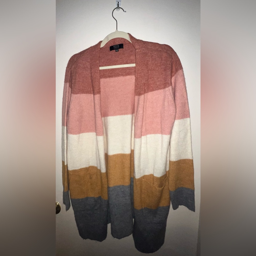 Striped pink cardigan